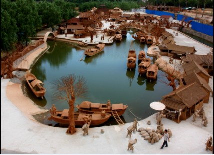 唐山麻龙湾泥雕清明上河园天气 唐山麻龙湾泥雕清明上河园天气