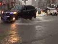 内蒙古边城满洲里降暴雨街道成河