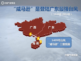 登陆广东台风的强度